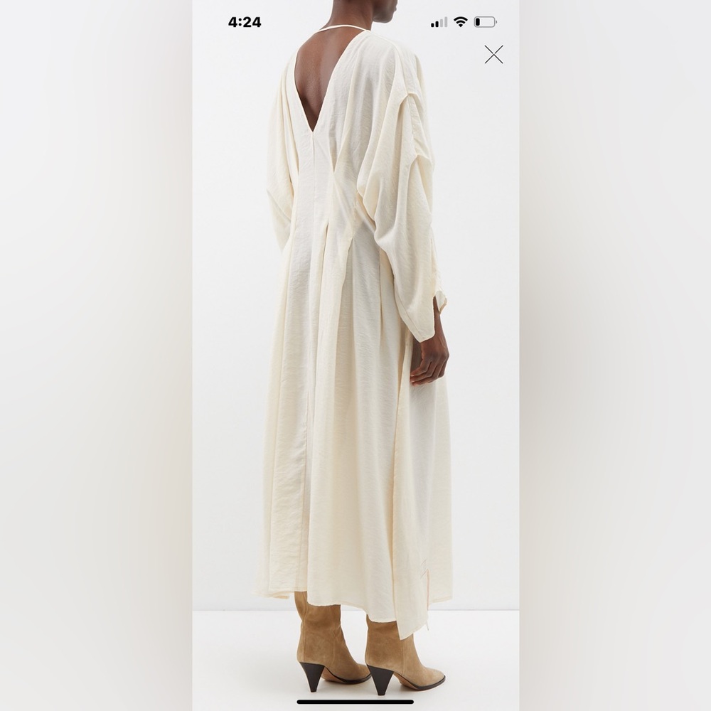 Fortela Ariz lyocell blend off white dress